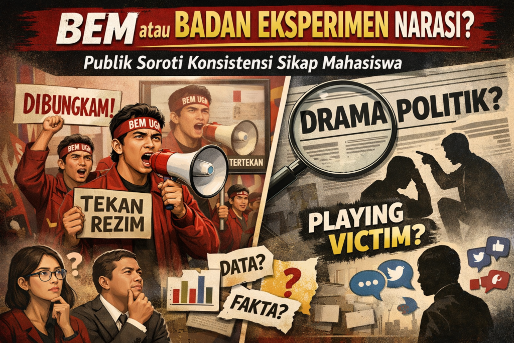 BEM atau Badan Eksperimen Narasi? Publik Soroti Konsistensi Sikap Mahasiswa image