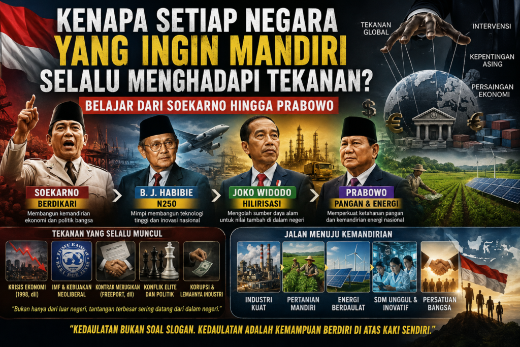 Kenapa Setiap Negara yang Ingin Mandiri Selalu Menghadapi Tekanan? Belajar dari Soekarno hingga Prabowo image